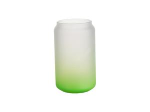 Sublimation 13oz/400ml Glass Mugs Gradient Green