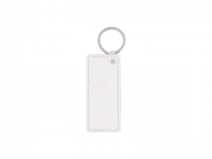 Sublimation PU Leather Key Chain (Rectangular)