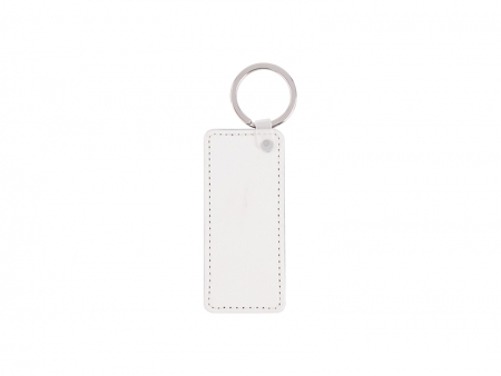 Sublimation PU Leather Key Chain (Rectangular)