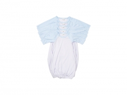 Sublimation Blanks Baby Nightdress Long Sleeve Raglan(Gray)