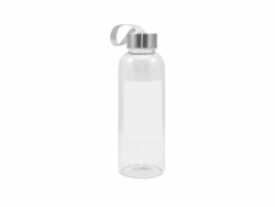 Garrafa Cristal 420ml com Parche branco