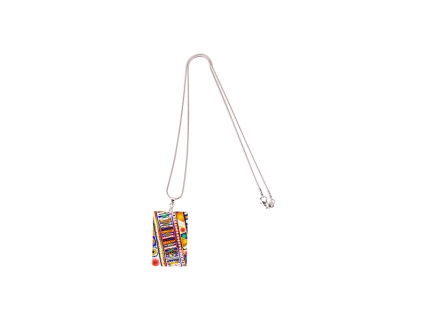 Sublimation Rectangular Shell Necklace (25*40mm)