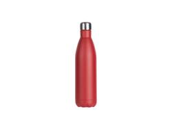 25oz/750ml Powder Coated Stainless Steel Cola Bottle (Red)