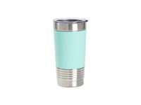 Engraving Blanks 20oz/600ml Laserable Silicon Wrap Tumbler (Mint Green/White)