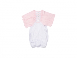 Pijama Bebé Manga Larga Raglán Talla L (Rosa,6-12M)