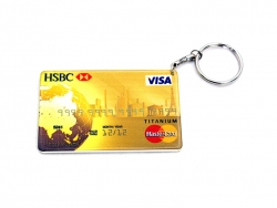 Chaveiro Plástico Cartão de Crédito 53*85mm