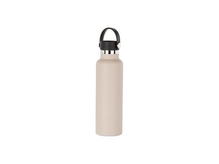 600ml/20oz Powder Coated Stainless Steel Bottle (Light Grey)