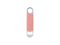 Sublimation PU Stainless Steel Bottle Opener (Pink, 17.7*4cm)