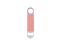 Sublimation PU Stainless Steel Bottle Opener (Pink, 17.7*4cm)