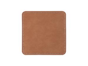 Sublimation PU Leather Square Mug Coaster (Brown, 10*10cm)