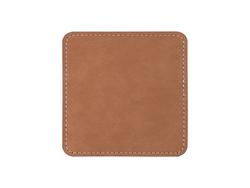 Sublimation PU Leather Square Mug Coaster (Brown, 10*10cm)