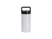 Sublimation Blanks 20oz/600ml Stainless Steel Mug w/ Protable Black Lid (White)