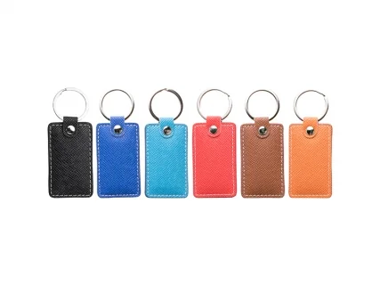 Geetery 100 Pcs PU Leather Key Fob Kit Blanks Key Fob Bulk with Rivets Key  Rings DIY for Laser Engraving(Colorful) - Yahoo Shopping