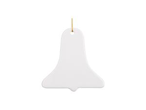 Sublimation 3&quot; Bell Ceramic Ornament