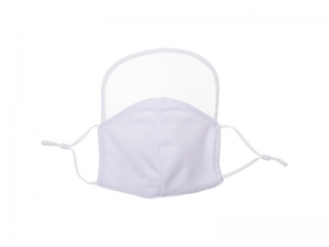 Sublimation White Polyester Face Masks with Eye Shield (18*20cm)