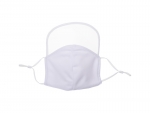 Sublimation White Polyester Face Masks with Eye Shield (18*20cm)