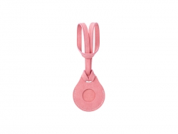 Sublimation Blanks PU AirTag Holder with Strap Bag Charm(Pink)