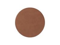 Engraving Blanks Round Leather Coaster (Yellow Brown W/ Black, φ10cm)