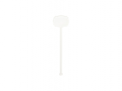 Sublimation Blanks Acrylic Drink Stirrers (4*15*0.4cm,Square Lace Shape)