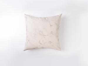 Engraving Leather Pillow Cover(Marbling W/ Black, 40*40cm)