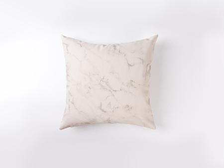 Engraving Leather Pillow Cover(Marbling W/ Black, 40*40cm)