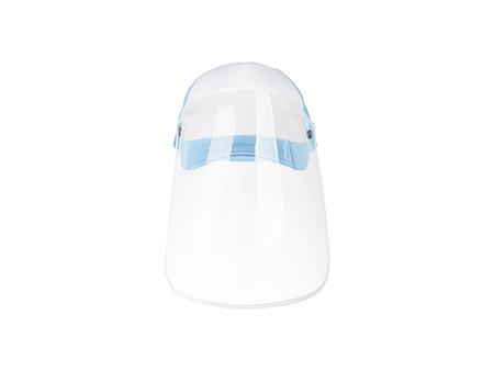 Gorra de Malla Adulto Sublimación Sin Pantalla Facial Desmontable (Celeste)