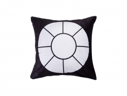 Sublimation 9 Panel Plush Pillow Cover (Round, 40*40cm/15.75&quot;x15.75&quot;)