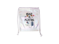 Sublimation Gradient Drawstring Backpack (White,33*40cm)