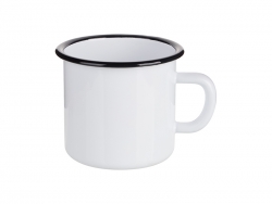 Sublimation 17oz/500ml Enamel Mug with Black Rim