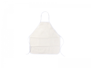 Sublimation Blanks linen Apron (69*72cm, Beige and Light Yellow Stripe)