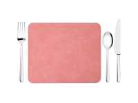 Sublimation 19*23cm PU Leather Placemat (Pink)