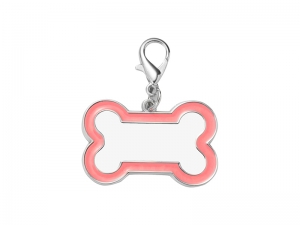 Sublimation Dog Tag (Pink Edge, 3*4.5cm)