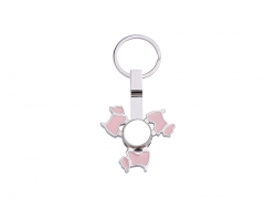 Chaveiro Spinner (Cachorro, Rosa)