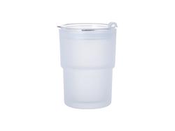 Copo Estocável de Vidro com Tampa 13oz/400ml (Fosco)