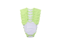 Sublimation Blanks Baby Onesie Short Sleeve Raglan(Green)