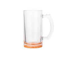 Jarra Cerveza Cristal Transparente 16oz(Naranja)