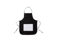 Sublimation Blanks Black Adult Apron w/ White Pocket (75*60cm)