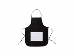 Sublimation Blanks Black Adult Apron w/ White Pocket (75*60cm)