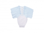 Sublimation Blanks Baby Onesie Long Sleeve Raglan(Light Blue)