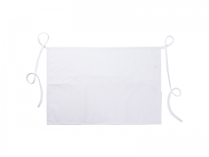 Sublimation Blanks White Adult Apron w/ White T Shape Pocket (41*60cm)