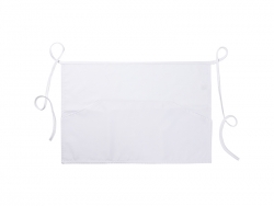 Sublimation Blanks White Adult Apron w/ White T Shape Pocket (41*60cm)