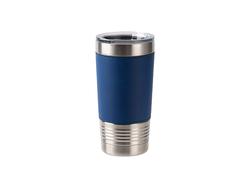 Garrafa Couro para Gravação 20oz/600ml (Azul Escuro)