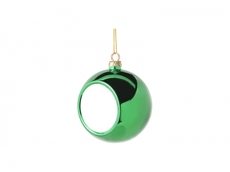 Bola Adorno de Navidad 8cm Insert No Incluido (Verde) Cantidad Mínima: 100 unidades