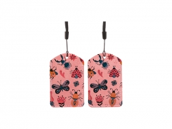 Sublimation Blanks PU Luggage Tag(Pink)