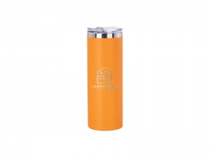 20oz/600ml Powder Coated Stainless Steel Mug(Orange) MOQ:1000pcs