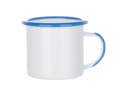 Sublimation 12oz/360ml Inner and Rim Enamel Mug (Light Blue)