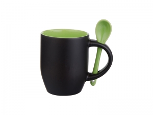 Sublimation 11oz Changing Color Spoon Mug (Matt Light Green)