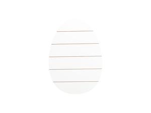 Sublimation Blanks Easter Egg Shaped MDF Sign w/ Stripes (27*38*1.5cm)