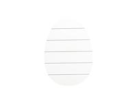 Sublimation Blanks Easter Egg Shaped MDF Sign w/ Stripes (27*38*1.5cm)