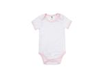 Baby Onesie Short Sleeve XL(Pink Edge,12-18M)